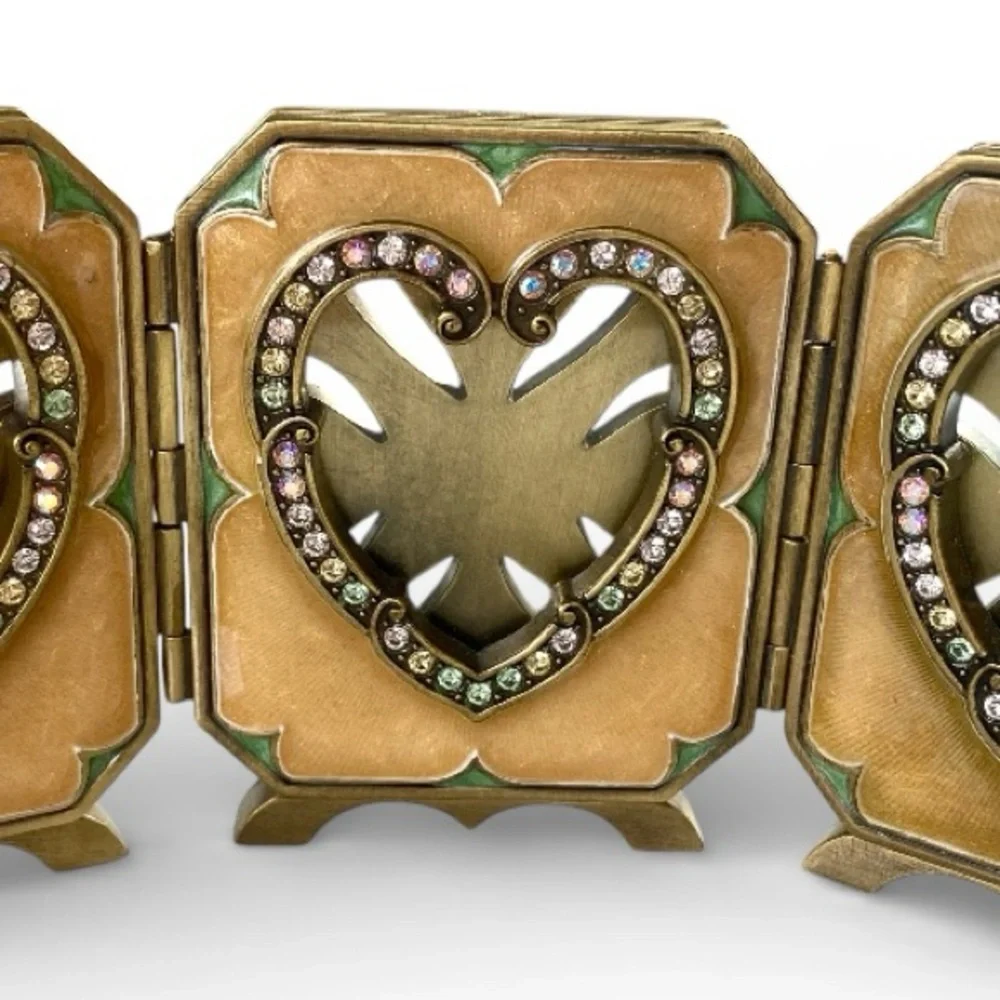 🌸Jay Strongwater Tryptich Heart Frame